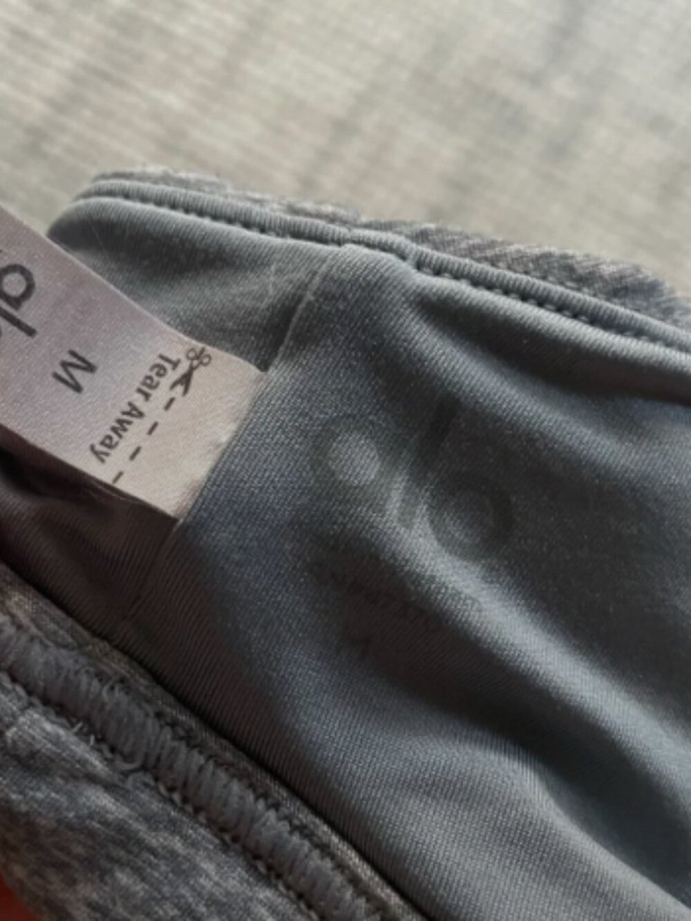 Alo Yoga Alosoft Lounge Bra Blue Haze Heather Size - Picture 4 of 6